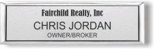 (image for) Fairchild Realty Small Silver Executive Badge