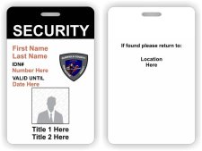 (image for) Fairfield County Protective Agency Photo ID Vertical badge