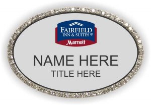 (image for) Fairfield Inn & Suites Oval Silver Bling Badge