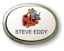 (image for) Fast Eddys Silver Oval Executive Badge