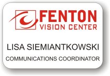 (image for) Fenton Vision Center White Badge