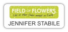 (image for) Field of Flowers White Badge