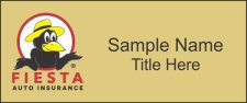 (image for) Fiesta Auto Insurance Gold Standard Square Corner Name Badge