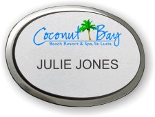 (image for) Figment Design Coconut Bay Silver Executive Oval Badge