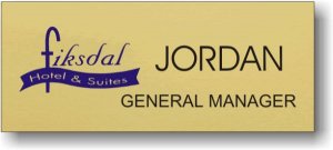 (image for) Fiksdal Hotels & Suites Square Corner Gold Badge