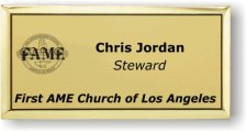 (image for) First Ame Church of Los Angeles Executive Gold Badge