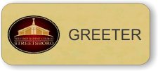 (image for) First Baptist Church of Streetsboro Gold Greeter Badge