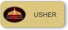 (image for) First Baptist Church of Streetsboro Gold Usher Badge