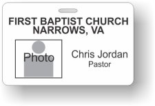 (image for) First Baptist Church of Narrows Photo ID Badge