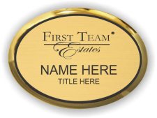 (image for) First Team Estates Executive Oval Gold Badge