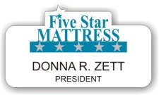 (image for) Five Star Mattress Shaped Badge