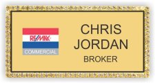 (image for) Remax Commercial - Gold Bling Badge