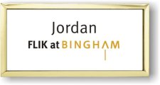 (image for) Flik International at Bingham Executive White Gold Framed Badge