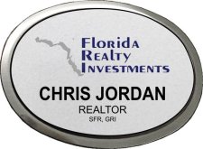 (image for) Florida Realty Investments Silver Executive Oval Badge