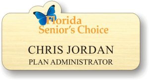 (image for) Florida Senior\'s Choice Shaped Gold Badge