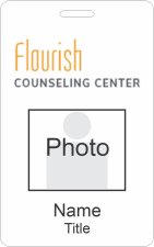 (image for) Flourish Counseling Center Photo ID Vertical badge