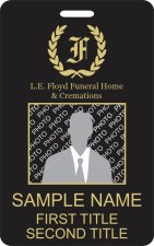 (image for) L.E. Floyd Funeral Home and Cremation - Vertical Photo ID Badge