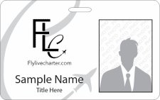 (image for) FlyLiveCharter.com Photo ID Horizontal badge