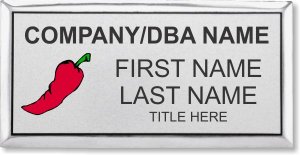 (image for) #FS3 Foodservice Executive Silver Name Badge