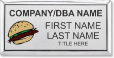 (image for) #FS4 Foodservice Executive Silver Name Name Badge