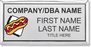 (image for) #FS5 Foodservice Executive Silver Name Badge