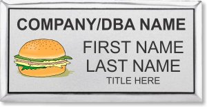 (image for) #FS6 Foodservice Executive Silver Name Badge