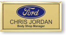 (image for) Ford Dealerships Executive Gold Badge (Blue Logo on top)