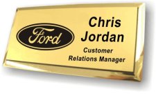 (image for) Ford Dealerships Executive Gold Badge (Logo on left)