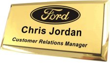 (image for) Ford Dealerships Executive Gold Badge (Logo on top)
