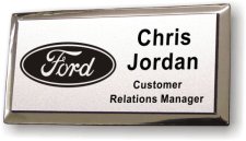 (image for) Ford Dealerships Executive Silver Badge (Logo on left)