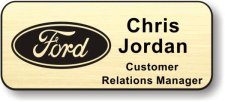 (image for) Ford Dealerships Gold Badge (Logo on left)
