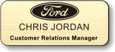 (image for) Ford Dealerships Gold Badge (Logo on top)