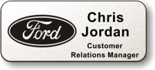 (image for) Ford Dealerships Silver Badge (Logo on left)