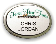 (image for) Forest Floor Foods Executive Oval Silver Badge