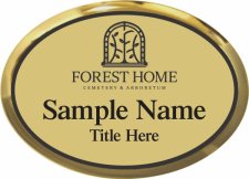 (image for) Forest Home Cemetery, Inc. Oval Executive Gold badge