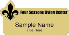 (image for) Four Seasons Living Center Shaped Gold badge