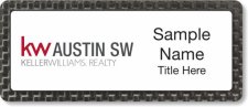 (image for) Keller Williams Austin SW Carbon Frame White Anodized Insert badge