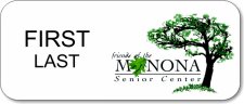 (image for) Friends of the Monona Senior Center Standard White Badge