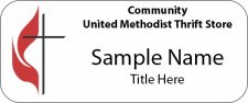 (image for) Community United Methodist Thrift Store - Standard White Badge
