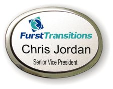 (image for) Furst Transitions Silver Executive Oval Badge