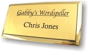 (image for) Gabby\'s Wordspeller Executive Gold Badge