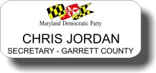 (image for) Garrett County Democratic Committee White Badge