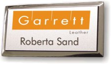 (image for) Garrett Leather Corp. Silver Executive Badge