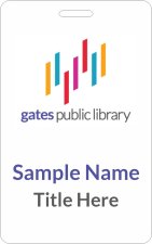 (image for) Gates Public Library ID Vertical badge