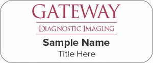 (image for) Gateway Diagnostic Imaging Standard White Badge