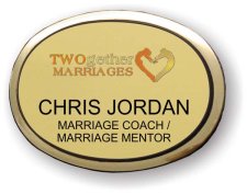 (image for) TWOgether Marriages Executive Oval Gold Badge