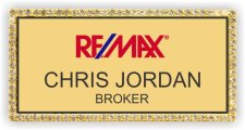 (image for) Remax Style C Gold Bling Badge