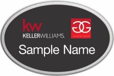 (image for) Geri Guarino Keller Williams Silver Oval Pebbled Prestige Black Badge