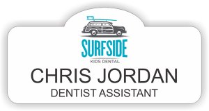 (image for) Surfside Kids Dental Shaped White badge