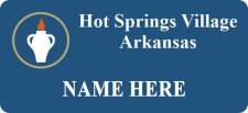 (image for) Gideon's International Hot Springs Village Arkansas - Blue Name Badge